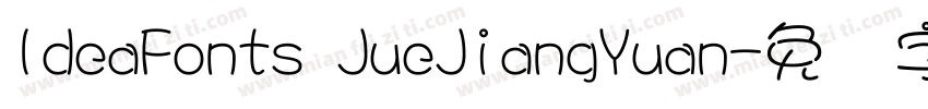 IdeaFonts JueJiangYuan字体转换